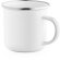 Tazas vintage personalizadas con aro metalizado plata 350ml