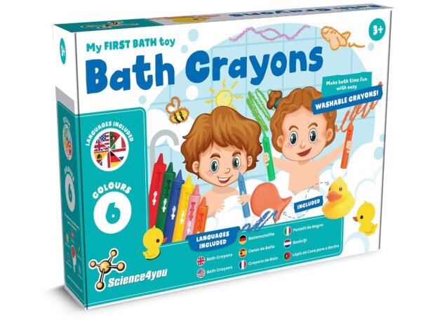 Bath Crayons kit de lápices de cera para pintar en el baño Multicolor detalle 9