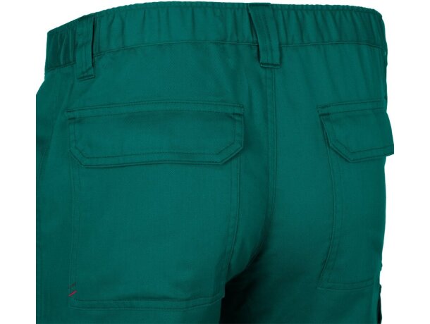 Pantalón de sarga multibolsillos Hermes con cintura elástica Verde detalle 50