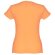 Camisetas manga corta corte entallado de algodón 150 g/m2 Thc Sofia Naranja coral detalle 8