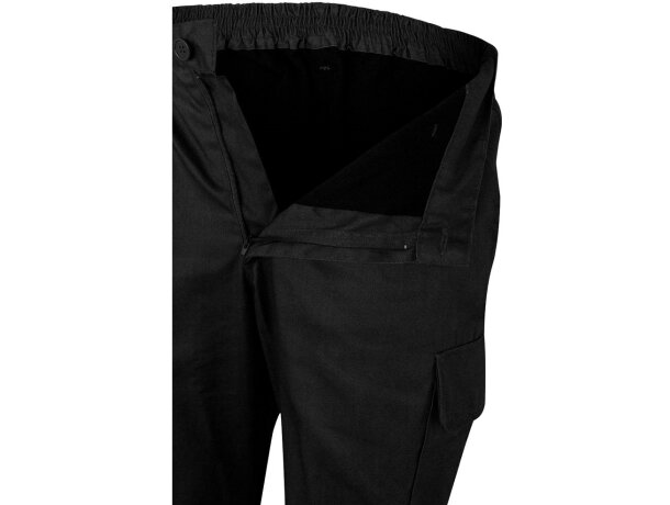 Pantalón de sarga bicolor VL Athena con bandas reflectantes Negro/Amarillo detalle 55