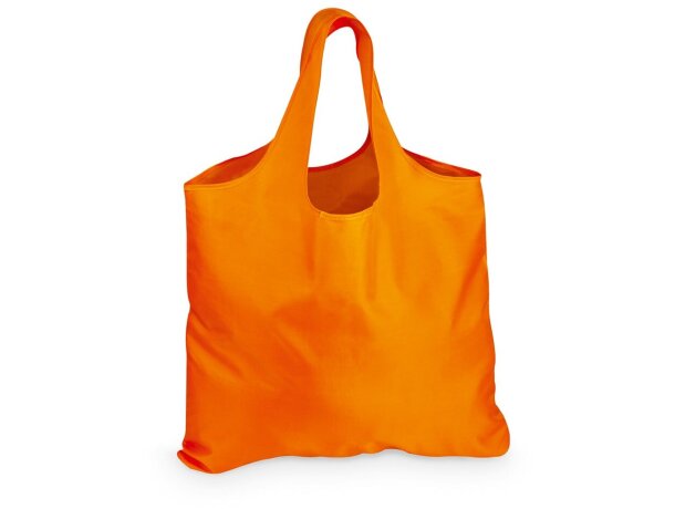 Bolsa plegable barata poliéster 190T Hi!dea Fola Naranja detalle 1
