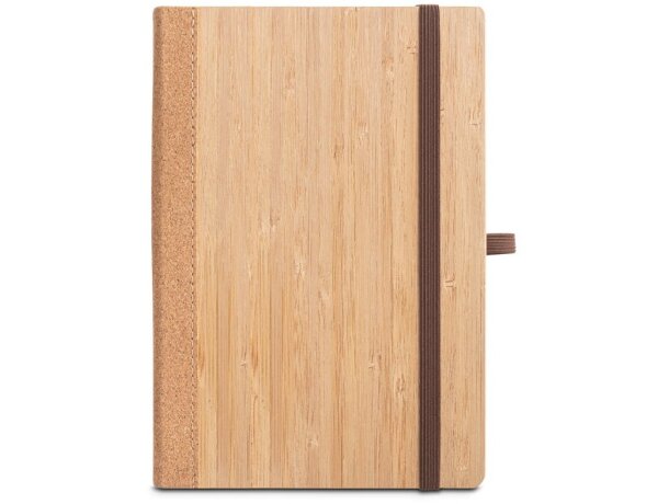 Cuaderno a5 orwell con tapa de bambú y corcho natural Natural detalle 3