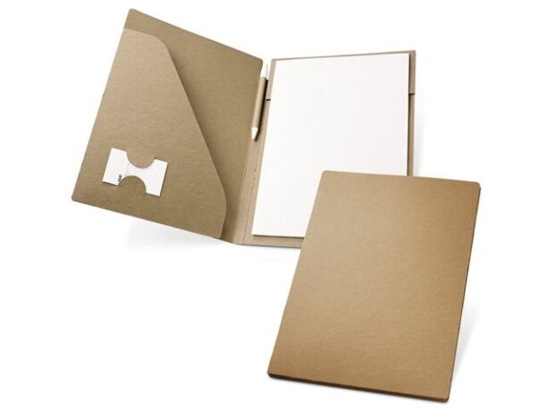 Carpeta de cartón con bolsillo interior personalizada