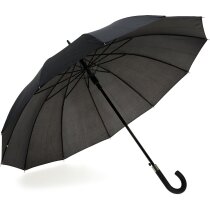 Paraguas de 12 varillas personalizado negro Paraguas de 12 varillas personalizado negro