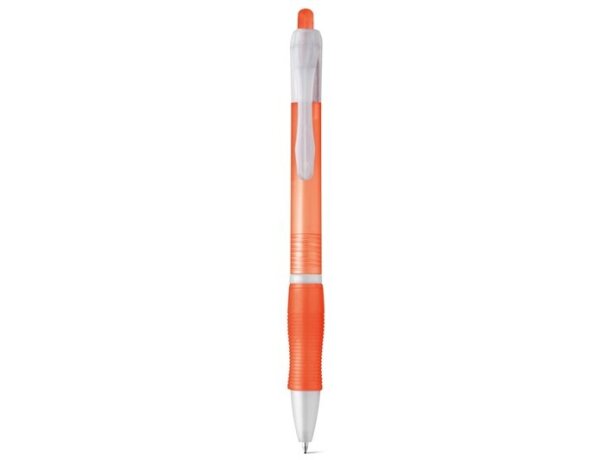 Bolígrafo de plástico ergonómico naranja