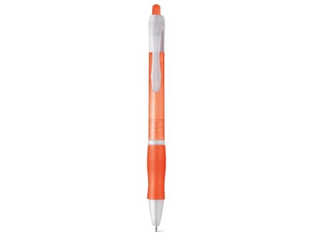 Bolígrafo de plástico Slim ergonómico naranja