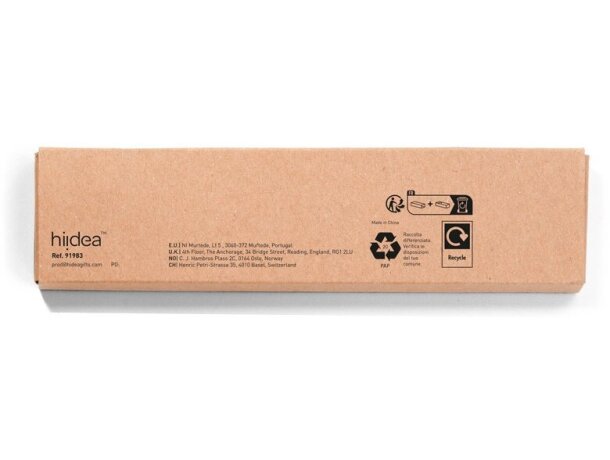 Juego de escritura Geoffrey en madera natural con caja kraft Natural detalle 4
