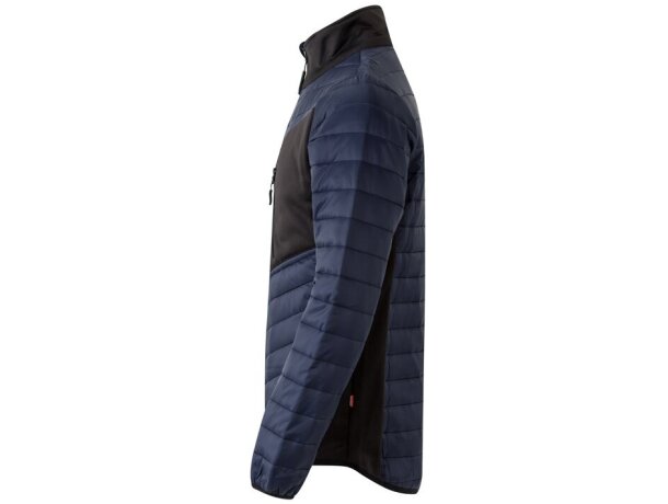 Chaqueta acolchada raijin con tejido elástico en contraste Azul detalle 9