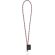 Set lanyard nautic long con anilla de 32 mm en poliamida Verde hexachrome/Rosa hexachrome