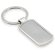 Llavero de metal elegante con estuche cromado satinado