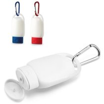 Cremas solares personalizadas SPF30 con mosquetón