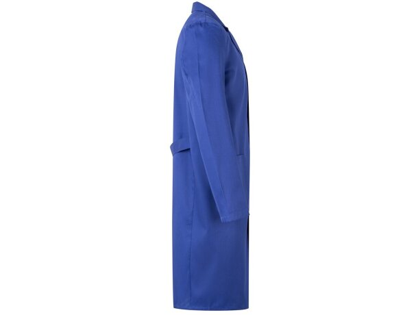 Blusa de sarga Danu unisex con cinturón y bolsillos Azul royal detalle 7