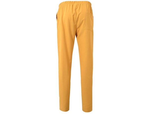 Pantalon freyr microfibra repelente a líquidos unisex sanitario Amarillo detalle 45