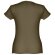 Camisetas manga corta corte entallado de algodón 150 g/m2 Thc Sofia Verde militar detalle 23