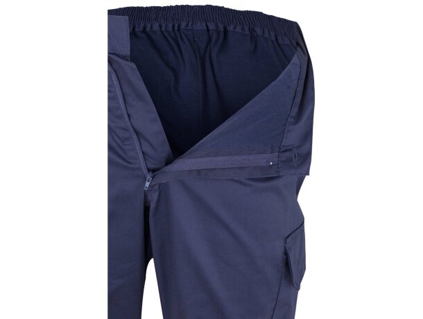 Pantalón de sarga bicolor VL Athena con bandas reflectantes Azul marino/Naranja detalle 25