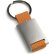 Llavero colores de metal y webbing personalizado naranja