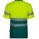Camiseta de piqué bicolor Bastet de alta visibilidad Verde/Amarillo detalle 5