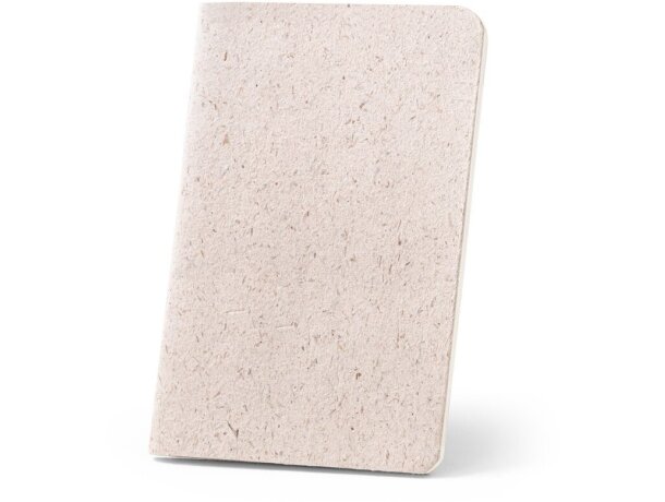Libreta ecológica cuaderno personalizado Bloc Organic Soft de notas A6 Natural claro detalle 9