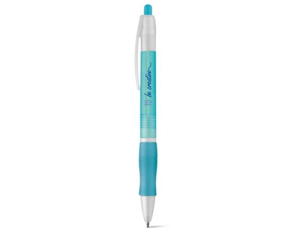 Bolígrafo con antideslizante Slim Bk azul claro