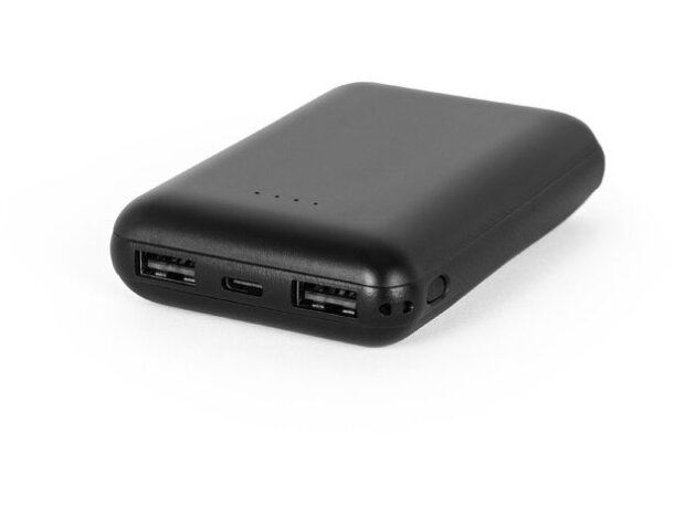 Batería externa Leakey 8 de 8000 mah con carga rápida usb-c Negro detalle 4