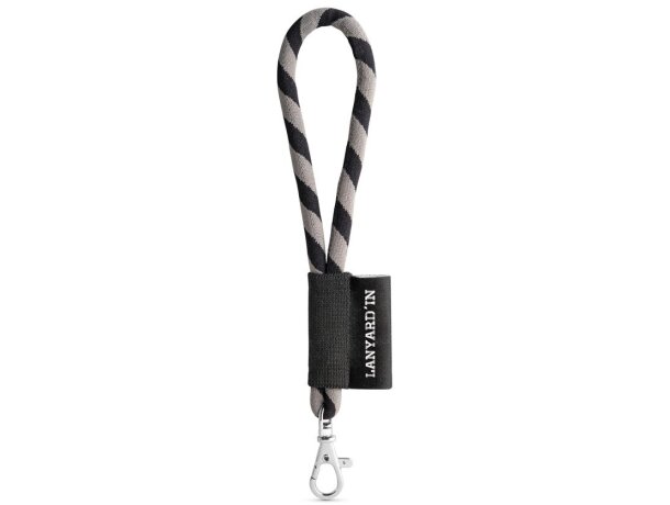 Lanyard tube short poliamida con mosquetón de 9 mm detalle 1