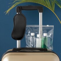 Neceser promocional transparente con 3 envases