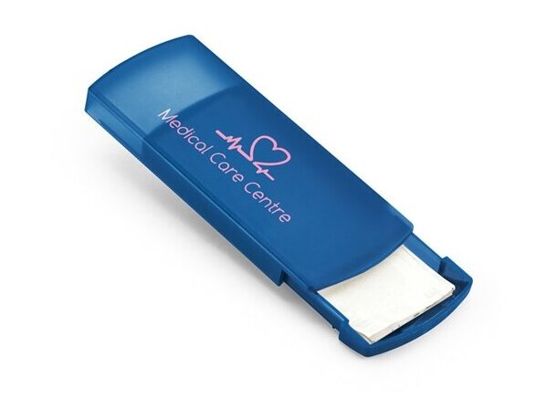 Estuche con tiritas azul