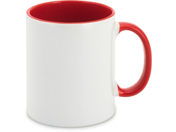 Taza Mocha de cerámica 350 mL personalizada roja