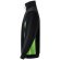 Sudadera de rizo bicolor Svarog cuello alto media cremallera Negro/Verde detalle 9