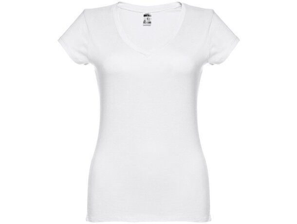 Camiseta de mujer con logotipo escote v 150 g/m2 Thc Athens Women detalle 1