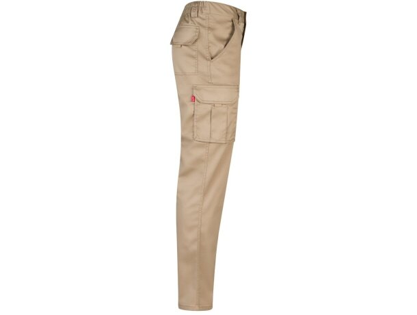 Pantalón lugh multibolsillos elástico con bolsillos de fuelle Natural claro detalle 4