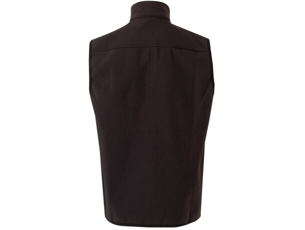 Chaleco soft shell Varuna con forro polar y cremallera invertida Negro detalle 14