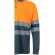 Polo bicolor alta visibilidad VL Vulcan manga larga Gris/Naranja detalle 18