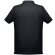 Polo berlin piqué de hombre con cuello y mangas en canalé Negro detalle 23