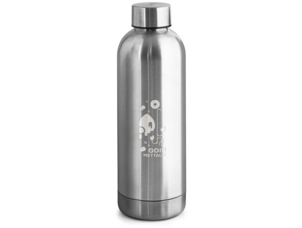 Botella odin mettalic acero inoxidable reciclado 550 ml Cromado satinado detalle 5