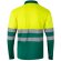Polo bicolor alta visibilidad VL Vulcan manga larga Verde/Amarillo detalle 27