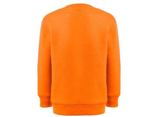 Sudadera niño Delta Kids algodón reciclado 300 g/m² Naranja detalle 9