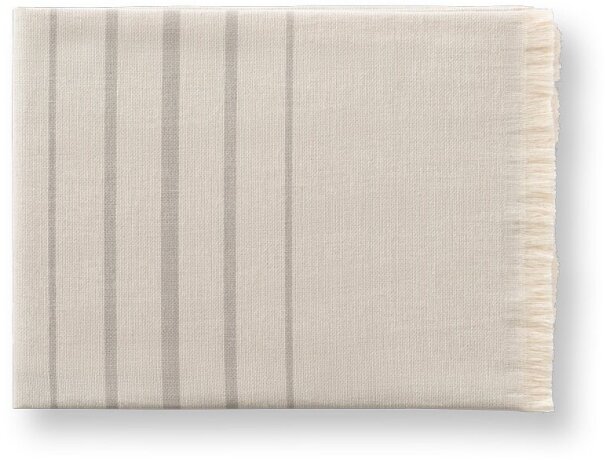 Toalla de playa personalizada algodón reciclado 100 x 180 cm Hi!dea Caplan Gris claro detalle 6