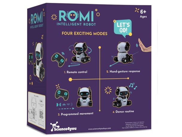 Romi Intelligent Robot educativo con reconocimiento de gestos Multicolor detalle 3