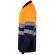 Polo bicolor alta visibilidad VL Vulcan manga larga Azul marino/Naranja detalle 22