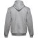Sudadera unisex THC Moscow II con capucha y bolsillo marsupial Gris claro matizado detalle 2