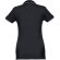 Polo slim fit Rome women bicolor algodón 210 g/m² manga corta Negro detalle 18