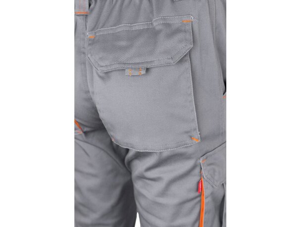 Pantalón de sarga multibolsillos bicolor VL Hypnos Gris/Naranja detalle 56