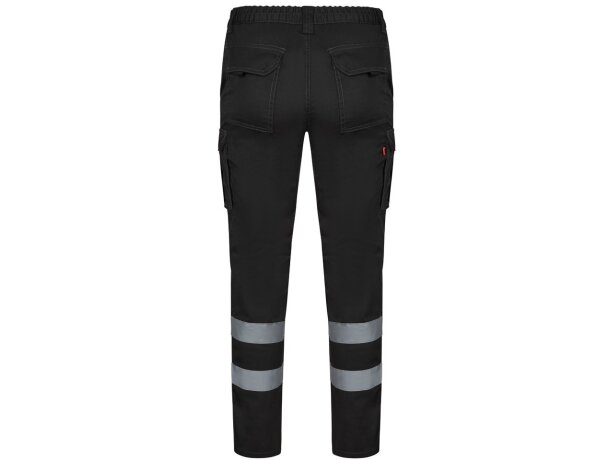 Pantalón multibolsillos vl dionysus bicolor reflectante Negro detalle 16