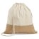 Mochila saco con asa de algodón yute 160 g/m2