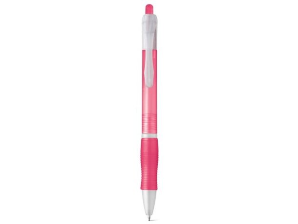 Bolígrafo de plástico Slim ergonómico rosa claro