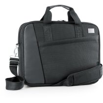 Maletín elegante con espacio para ordenador negro