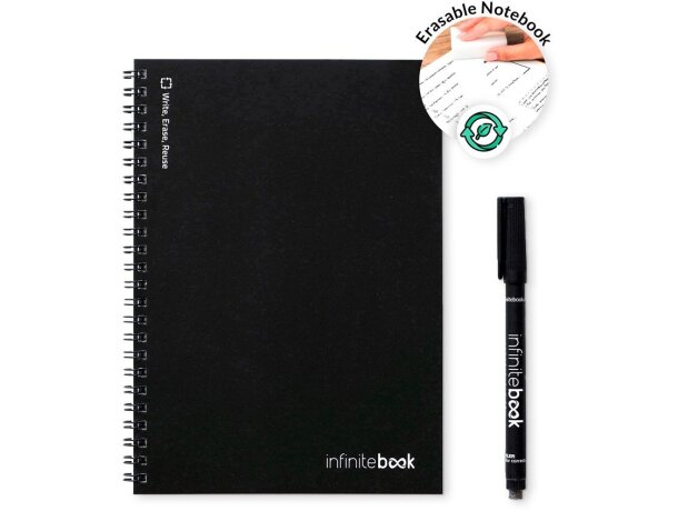 Libreta infinitebook lined a5 con hojas de pizarra reutilizables detalle 1