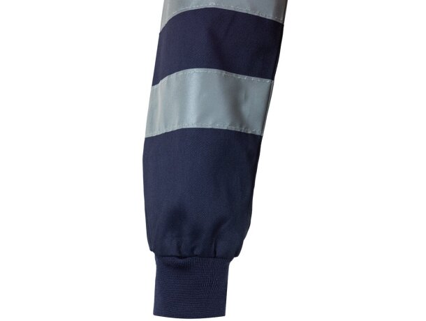 Chaqueta de sarga bicolor Neptune Large con alta visibilidad Azul marino/Naranja detalle 6